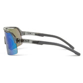 Madison Eyewear Crypto Air Crystal Smoke Sunglasses - Green Mirror Lens